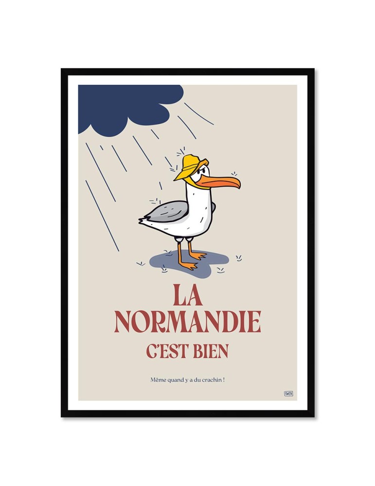 Normandie Bien – Poster affiche – image encadrée